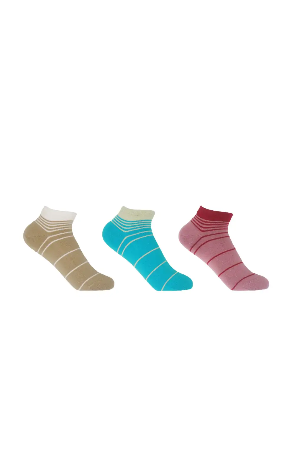Women PEPER HAROW Retro Womens Trainer Socks Bundle - Beige Blue Musk £25.00