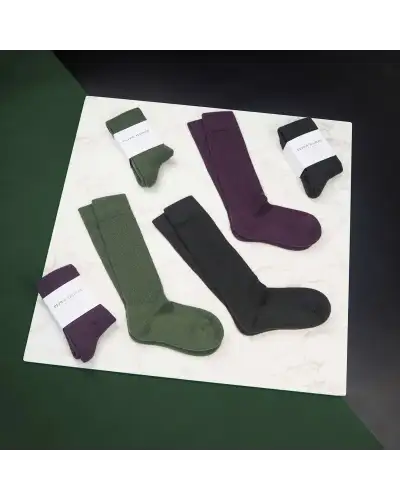 Women PEPER HAROW Womens Wool Boot Socks - Purple £21.00