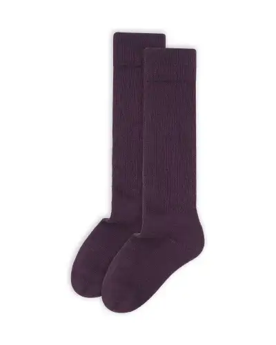 Women PEPER HAROW Womens Wool Boot Socks - Purple £21.00