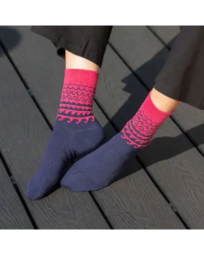 Women PEPER HAROW Wave Womens Socks - Pink £15.00