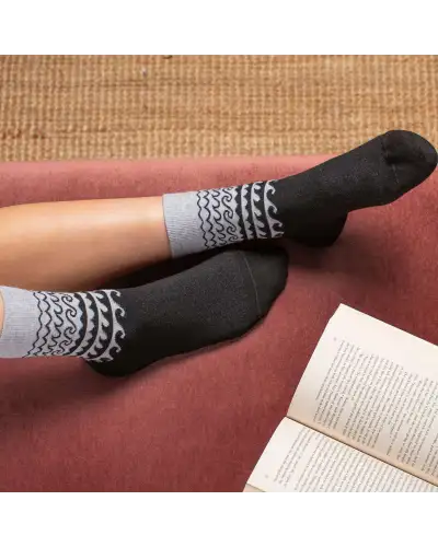 Women PEPER HAROW Wave Womens Socks - Grey £15.00
