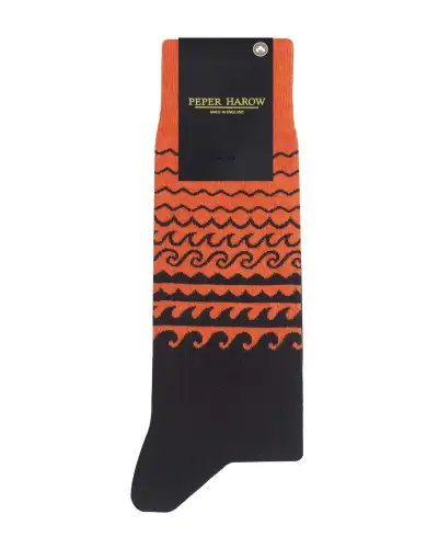 Men PEPER HAROW Wave Mens Socks - Orange £17.00