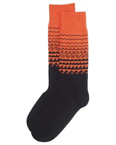 Men PEPER HAROW Wave Mens Socks - Orange £17.00