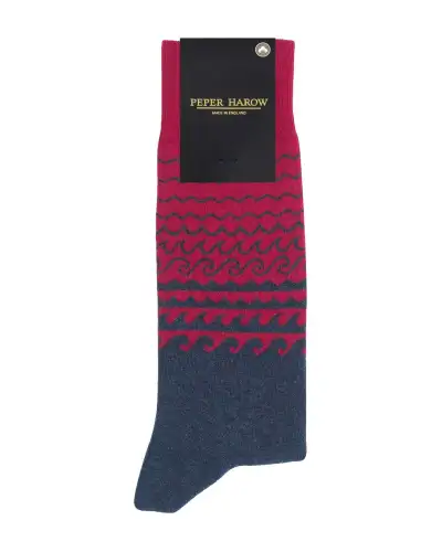 Men PEPER HAROW Wave Mens Socks - Red £17.00