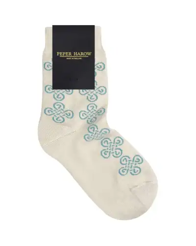 Women PEPER HAROW Knot Womens Socks - Beige £15.00