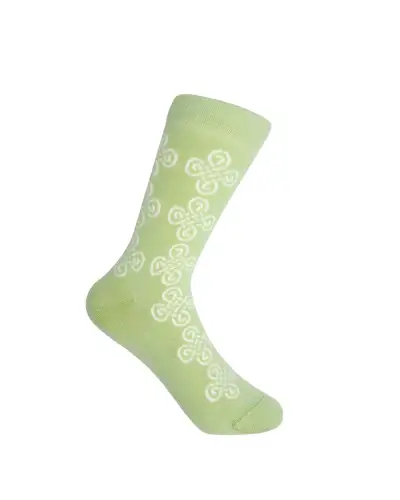Women PEPER HAROW Knot Womens Socks - Lime £15.00