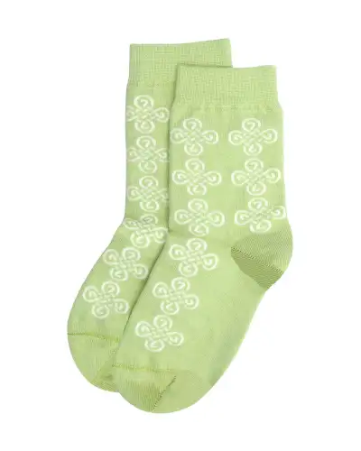 Women PEPER HAROW Knot Womens Socks - Lime £15.00