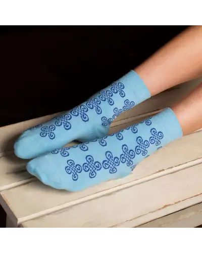 Women PEPER HAROW Knot Womens Socks - Blue £15.00