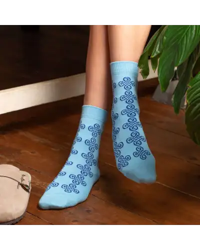 Women PEPER HAROW Knot Womens Socks - Blue £15.00