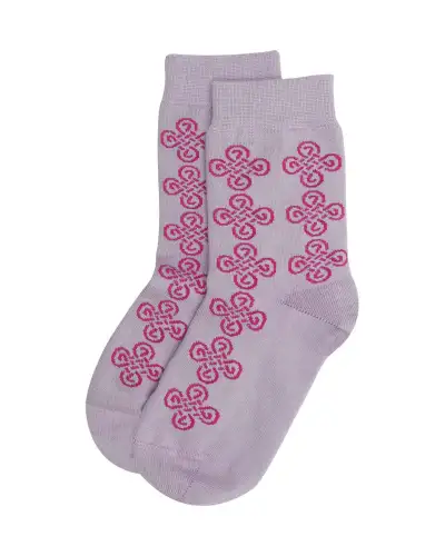 Women PEPER HAROW Knot Womens Socks - Lilac £15.00