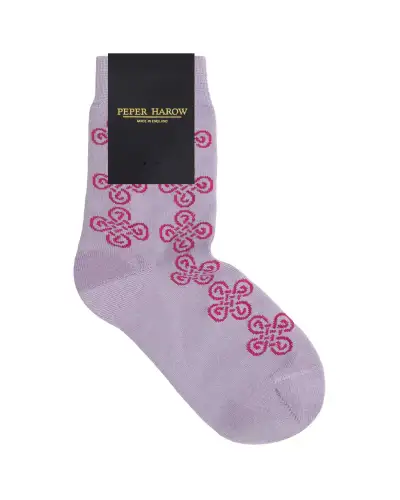 Women PEPER HAROW Knot Womens Socks - Lilac £15.00