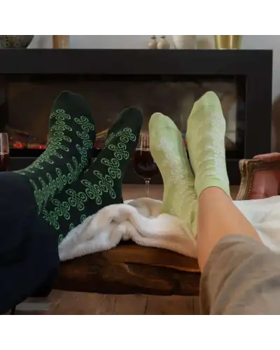 Men PEPER HAROW Knot Mens Socks - Green £16.00