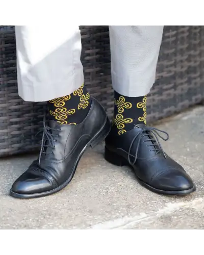Men PEPER HAROW Knot Mens Socks - Black £16.00