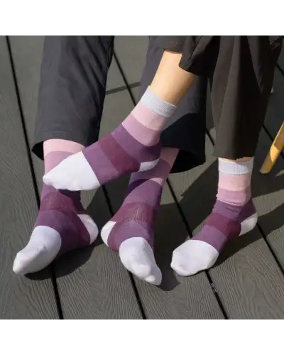 Women PEPER HAROW Block Stripe Womens Socks - Twilight £15.00