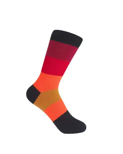 Women PEPER HAROW Block Stripe Womens Socks - Volcano £15.00