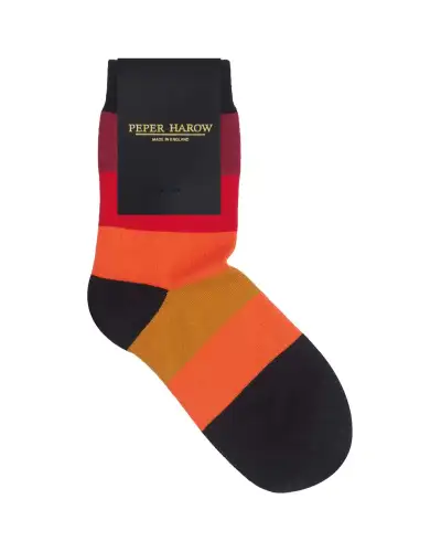 Women PEPER HAROW Block Stripe Womens Socks - Volcano £15.00