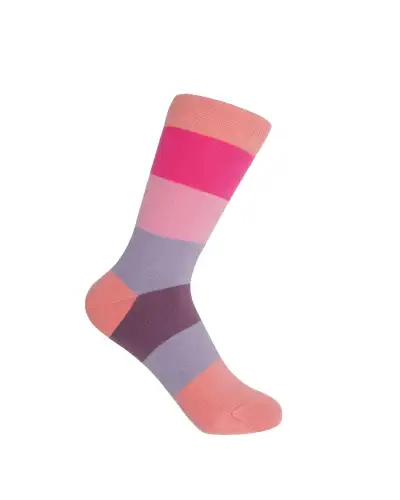 Women PEPER HAROW Block Stripe Womens Socks - Peony £15.00
