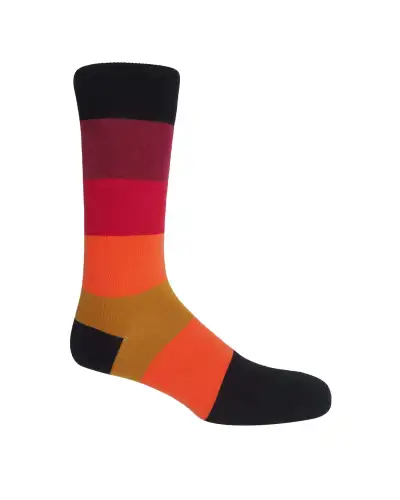 Men PEPER HAROW Block Stripe Mens Socks - Volcano £16.00
