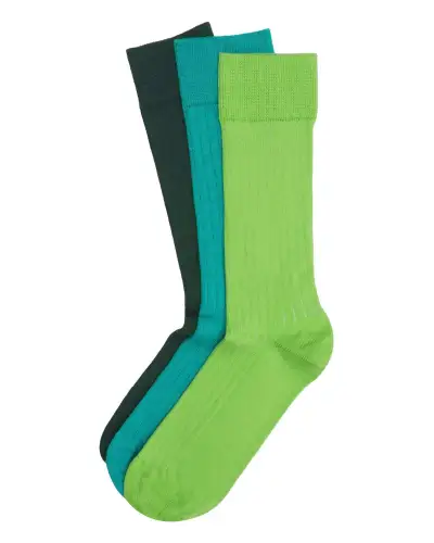Men PEPER HAROW 3 Pack Essential Mens Socks - Verdant £36.00