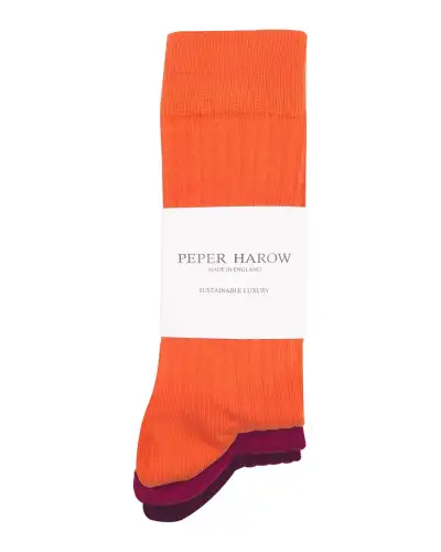 Men PEPER HAROW 3 Pack Essential Mens Socks - Sunset £36.00