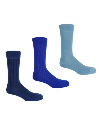 Men PEPER HAROW 3 Pack Essential Mens Socks - Azure £36.00