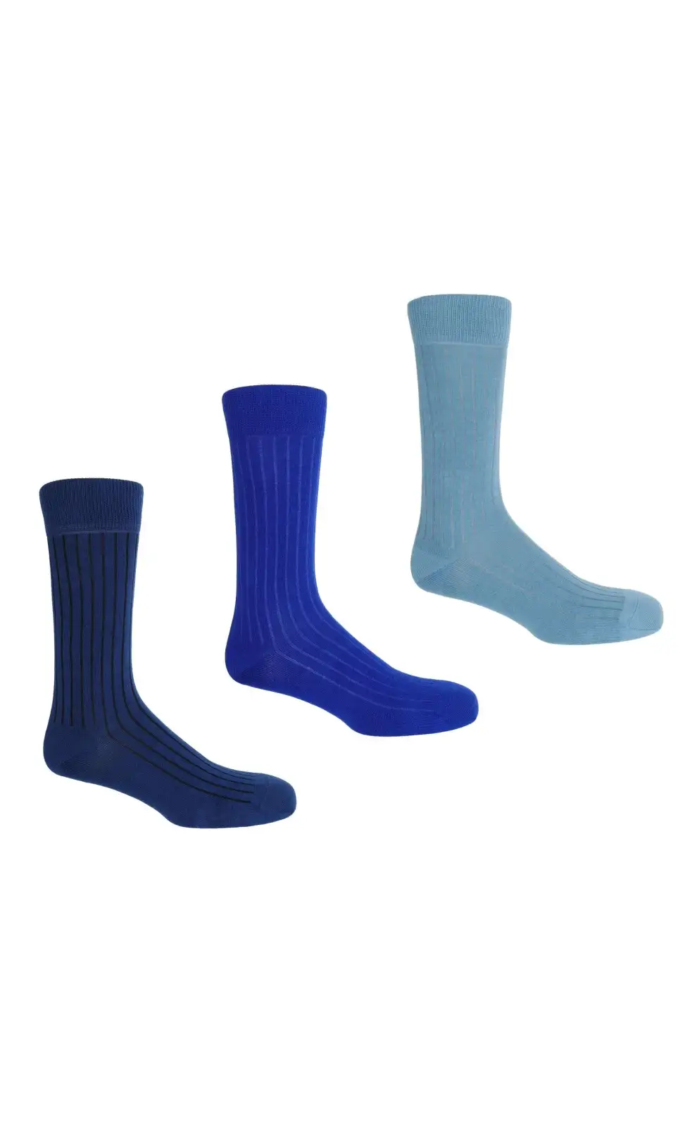 Men PEPER HAROW 3 Pack Essential Mens Socks - Azure £36.00