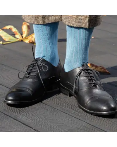 Men PEPER HAROW 3 Pack Essential Mens Socks - Azure £36.00