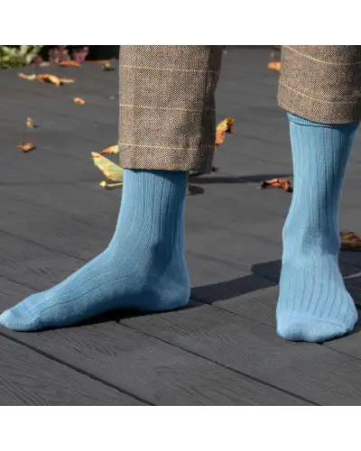 Men PEPER HAROW 3 Pack Essential Mens Socks - Azure £36.00