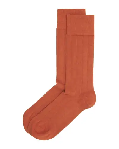 Men PEPER HAROW Indulgent Cashmere Mens Socks - Orange £21.00