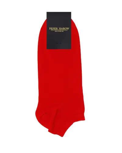 Men PEPER HAROW Classic Mens Trainer Socks - Red £13.00