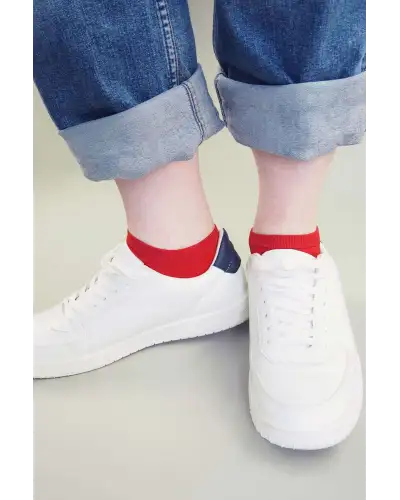 Men PEPER HAROW Classic Mens Trainer Socks - Red £13.00