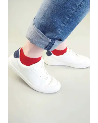 Men PEPER HAROW Classic Mens Trainer Socks - Red £13.00