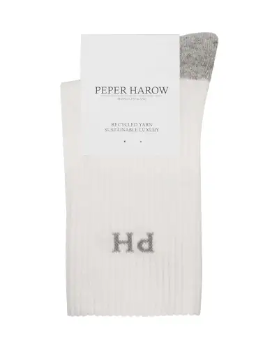 Women PEPER HAROW Reversible Womens Sport Socks - White £13.00