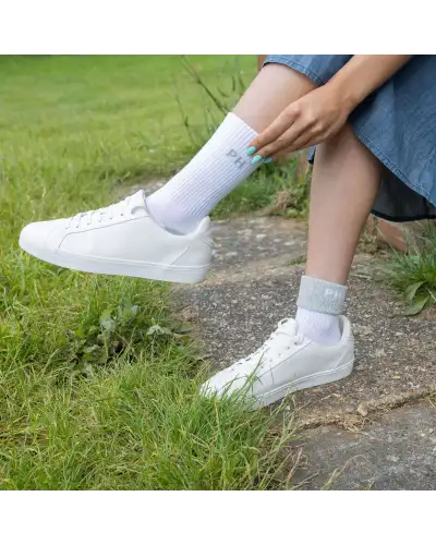 Women PEPER HAROW Reversible Womens Sport Socks - White £13.00