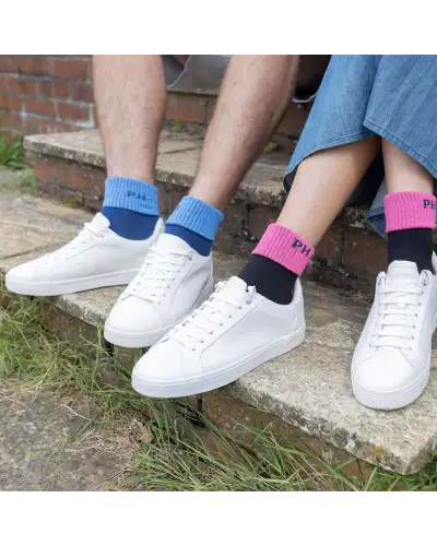 Women PEPER HAROW Reversible Womens Sport Socks - Black £13.00