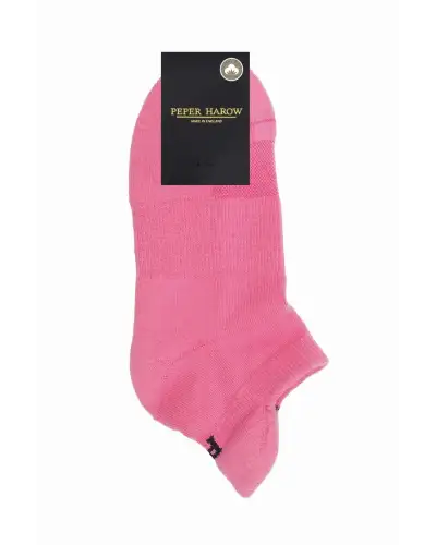 Women PEPER HAROW Organic Womens Trainer Sport Socks - Pink £11.00