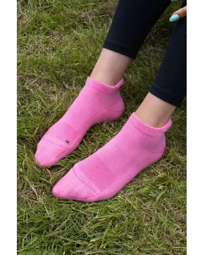 Women PEPER HAROW Organic Womens Trainer Sport Socks - Pink £11.00