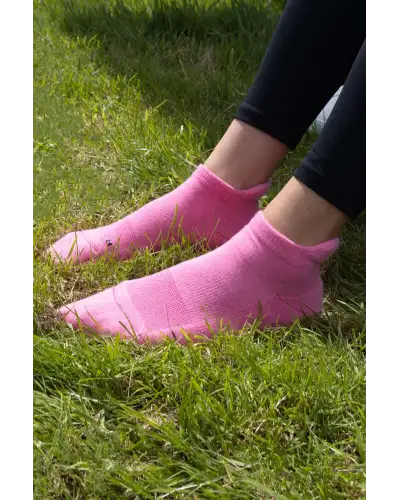 Women PEPER HAROW Organic Womens Trainer Sport Socks - Pink £11.00