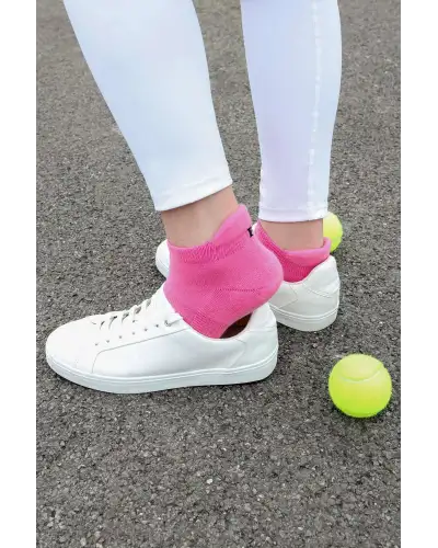 Women PEPER HAROW Organic Womens Trainer Sport Socks - Pink £11.00