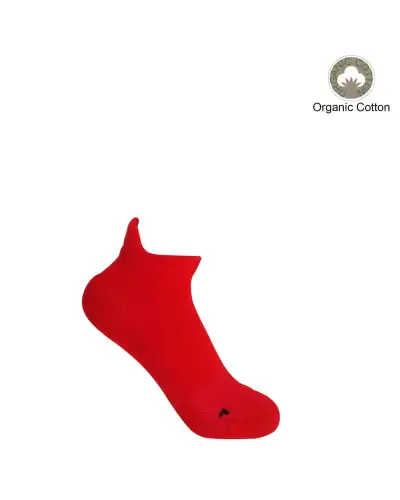 Women PEPER HAROW Organic Womens Trainer Sport Socks - Red £11.00