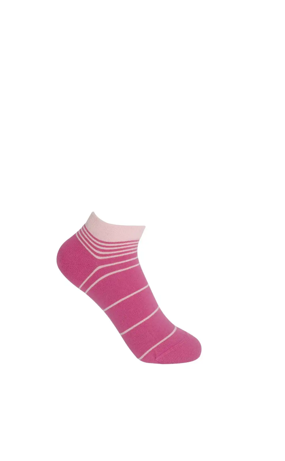 Women PEPER HAROW Retro Stripe Womens Trainer Socks - Pink £11.00