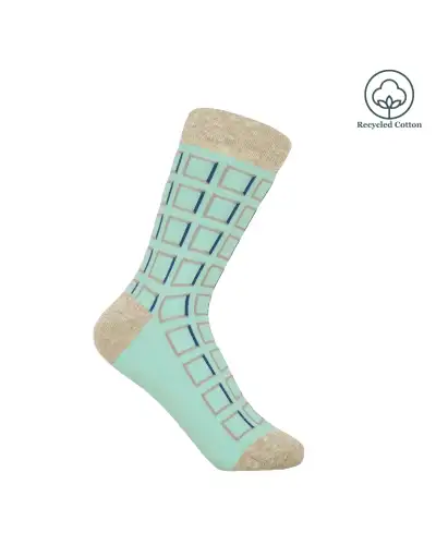 Women PEPER HAROW Cube Womens Socks - Blue £13.00