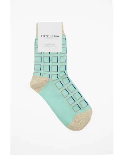 Women PEPER HAROW Cube Womens Socks - Blue £13.00