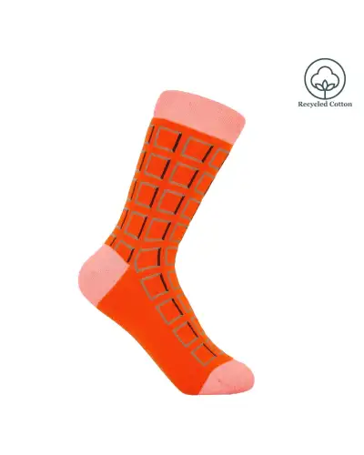 Women PEPER HAROW Cube Womens Socks - Orange £13.00