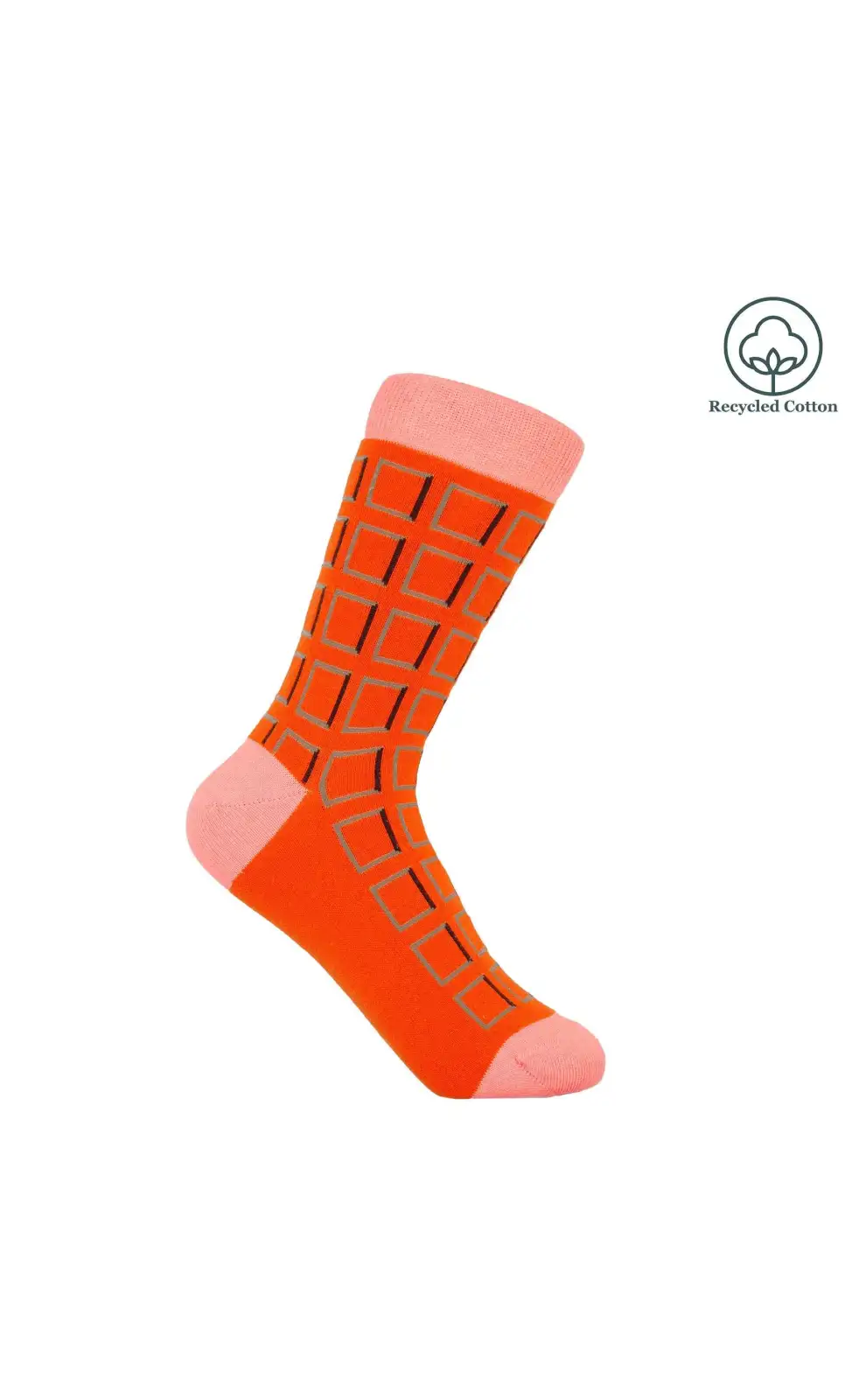 Women PEPER HAROW Cube Womens Socks - Orange £13.00