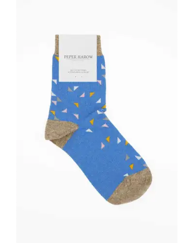 Women PEPER HAROW Trilateral Womens Socks - Blue £13.00