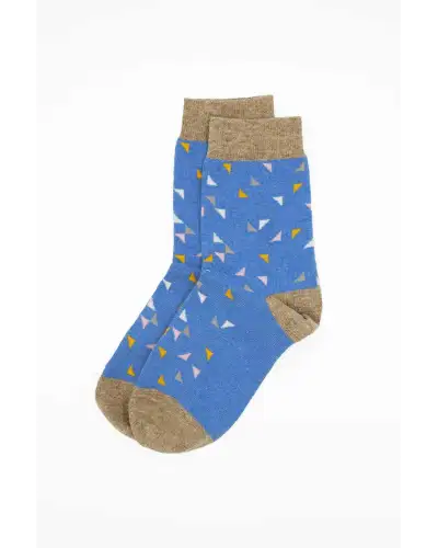 Women PEPER HAROW Trilateral Womens Socks - Blue £13.00