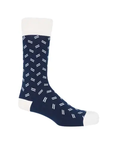 Men PEPER HAROW Parallel Mens Socks - Navy £16.00