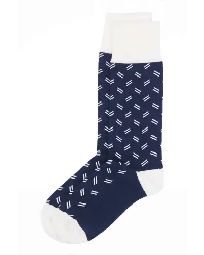 Men PEPER HAROW Parallel Mens Socks - Navy £16.00