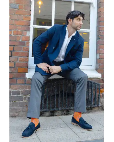 Men PEPER HAROW Crosslet Mens Socks - Orange £16.00